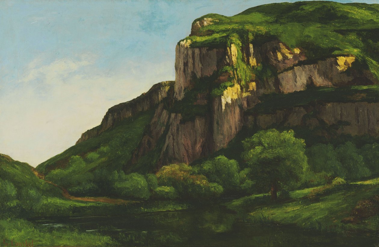 Rochers à Mouthier - Gustave Courbet