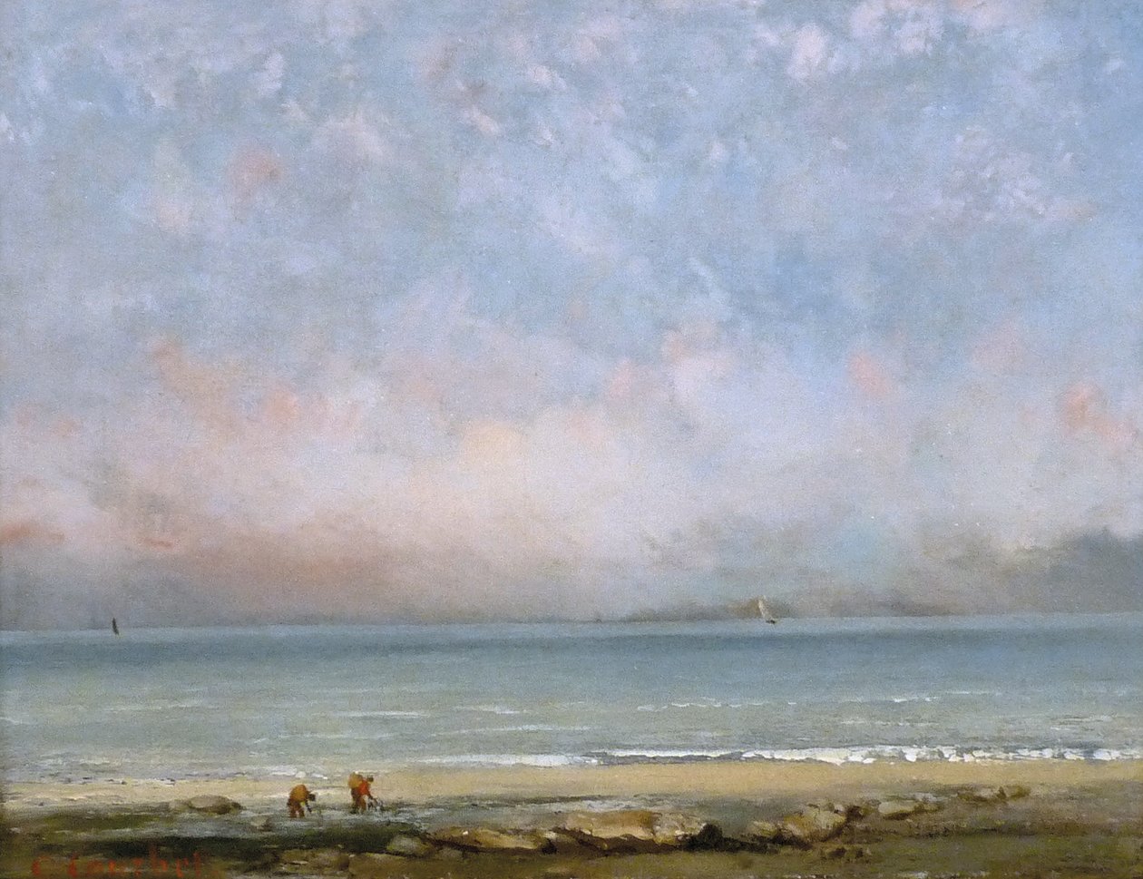 La Plage de Trouville - Gustave Courbet