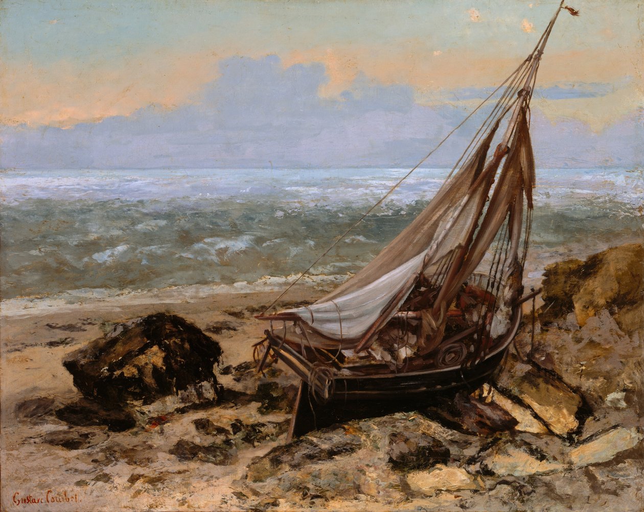 Le Bateau de pêche - Gustave Courbet
