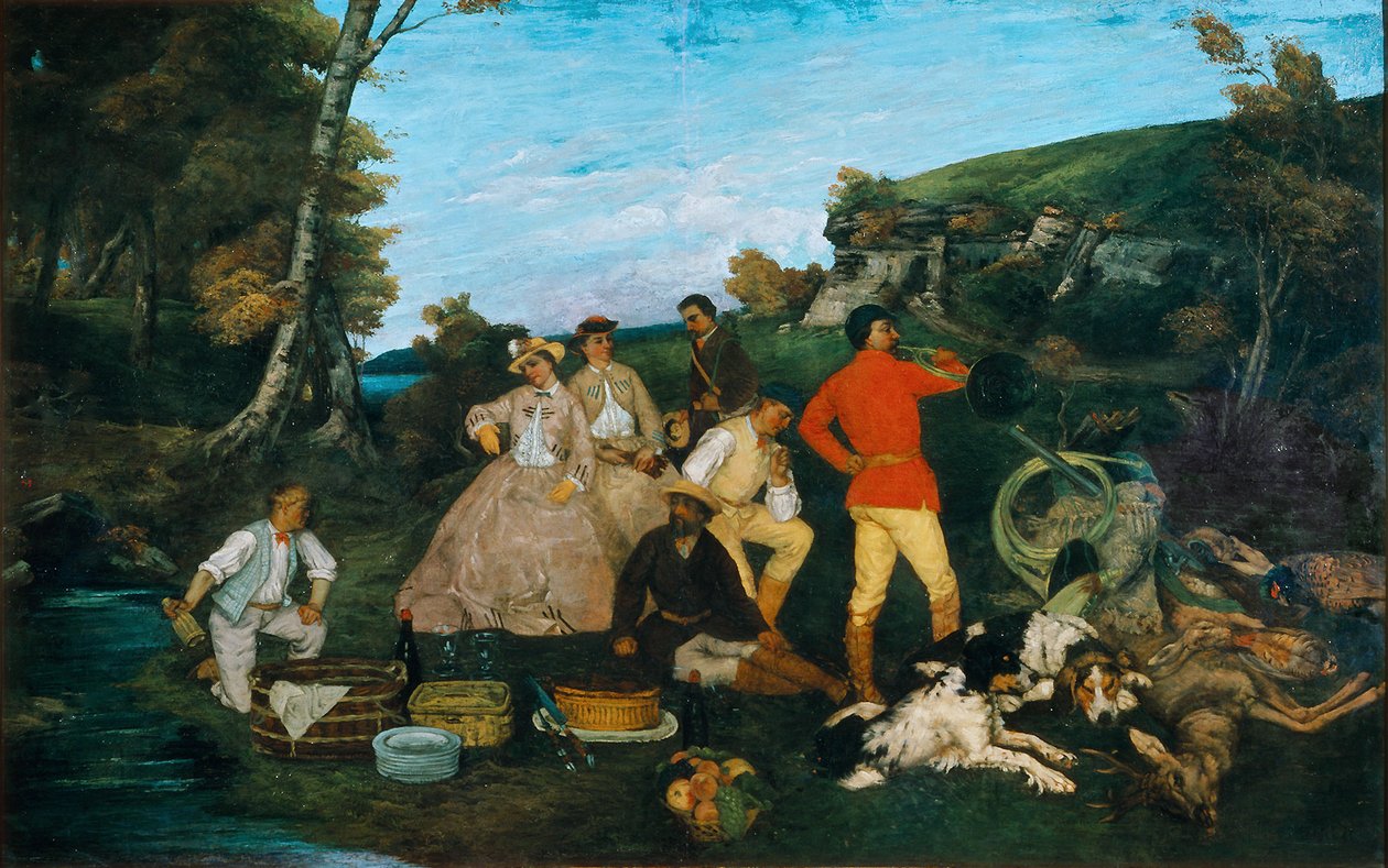 Le Déjeuner de chasse - Gustave Courbet