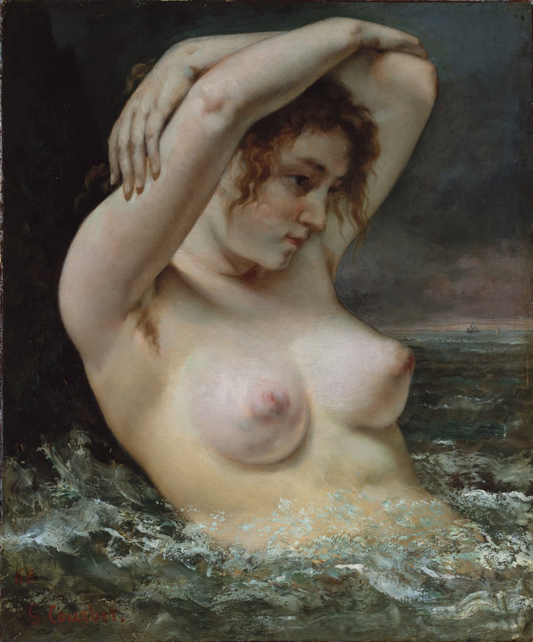 La Femme dans les vagues - Gustave Courbet