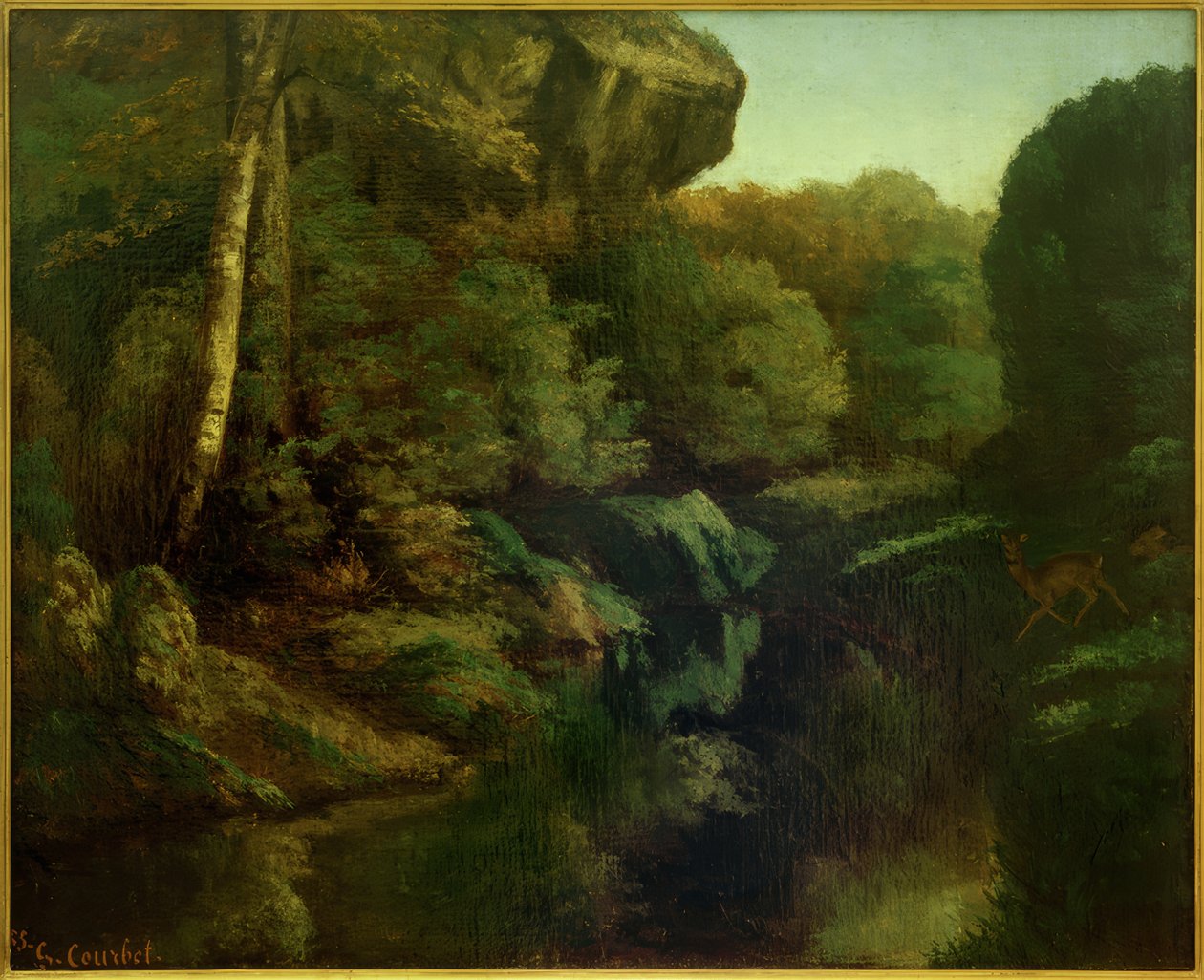 Vue de la forêt de Fontainebleau - Gustave Courbet