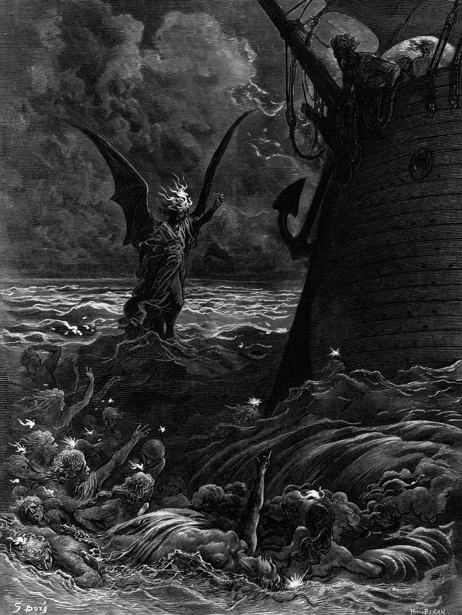 Les feux de la mort dansant autour du navire encalminé, scène de 