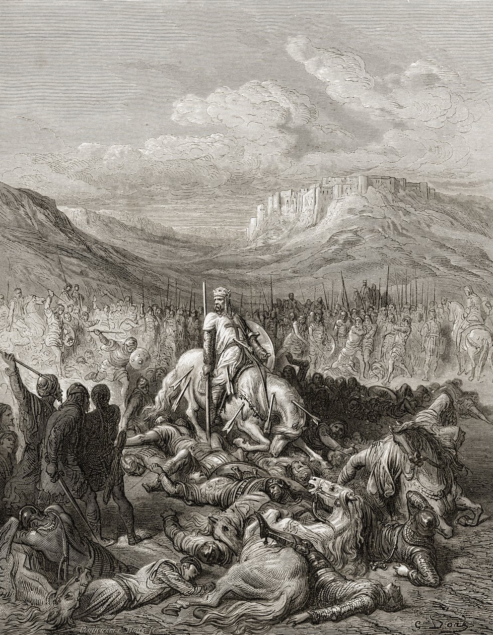 Mort Glorieuse de Jacques de Maille Maréchal du Temple, illustration de 