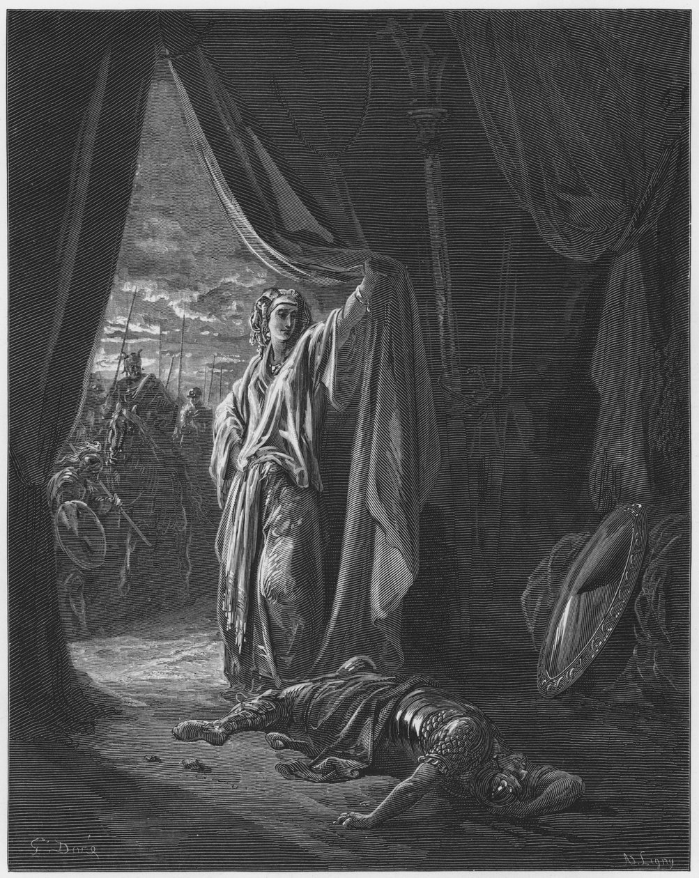 Jaël et Sisera - Gustave Dore