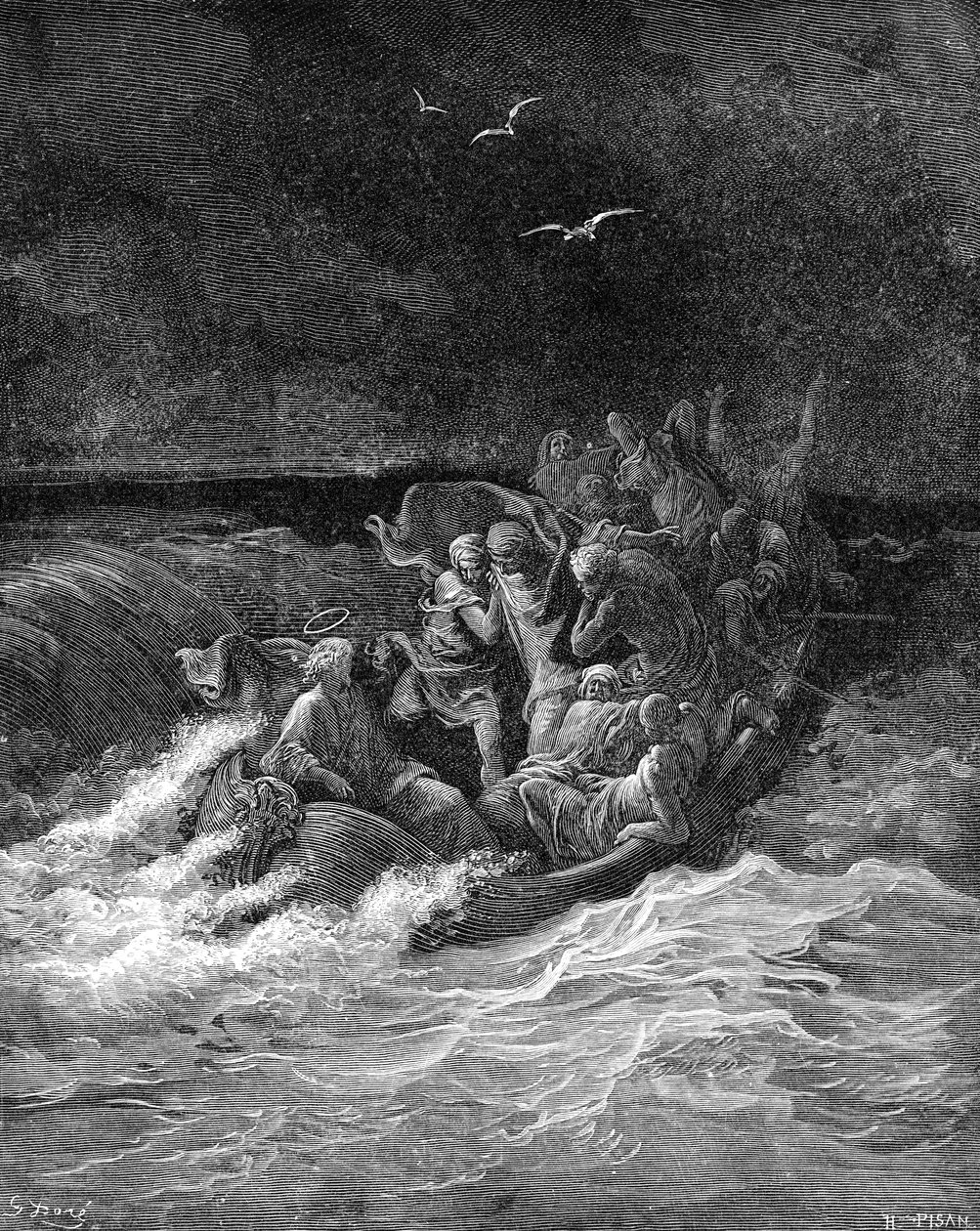 Jésus calme la tempête - Gustave Dore