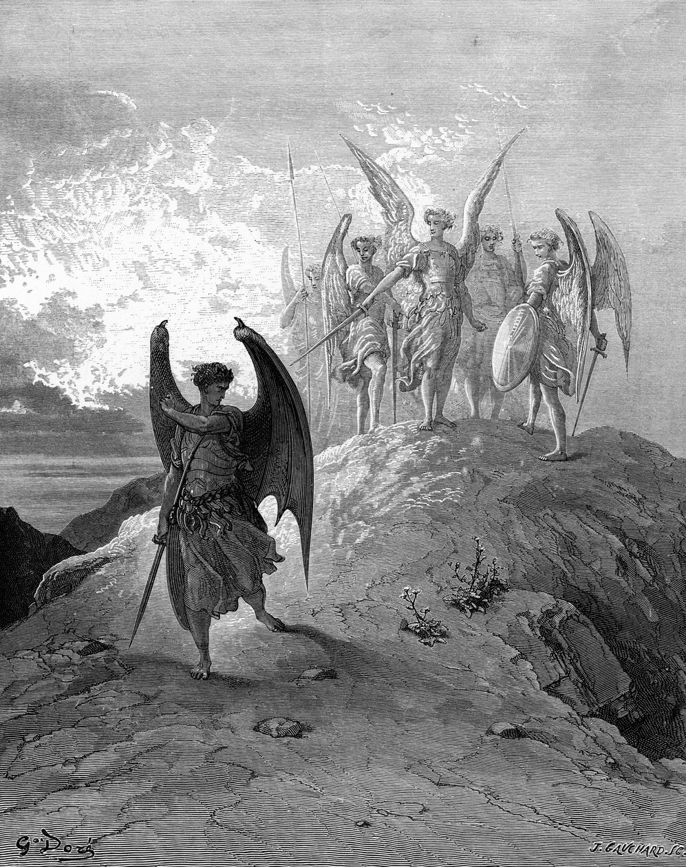 Le Paradis perdu : Satan est vaincu par Doré - Gustave Dore