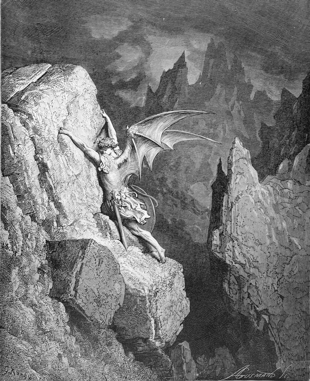 Le vol de Satan à travers le chaos, de 