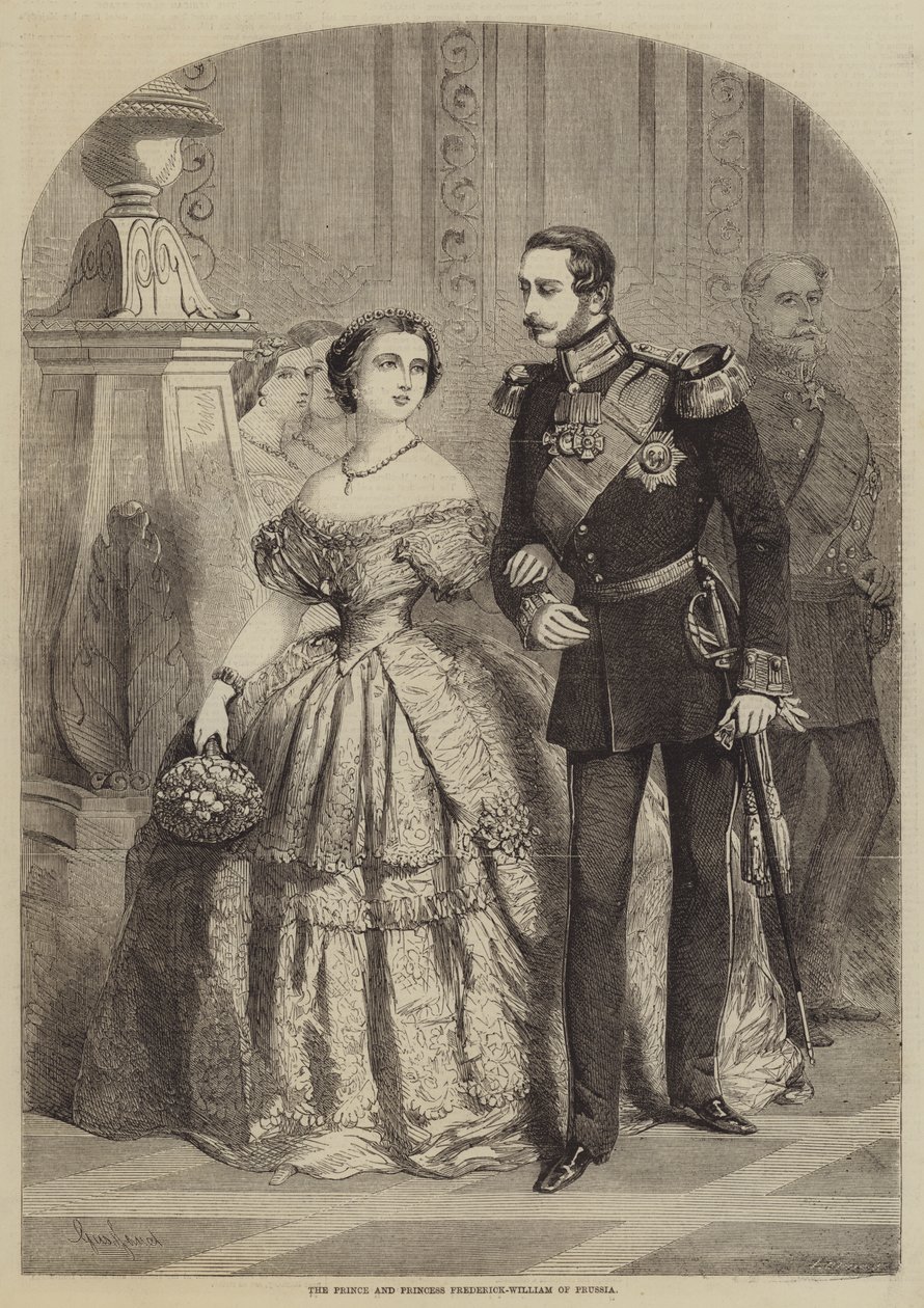 Le prince et la princesse Frederick-William de Prusse - Gustave Janet