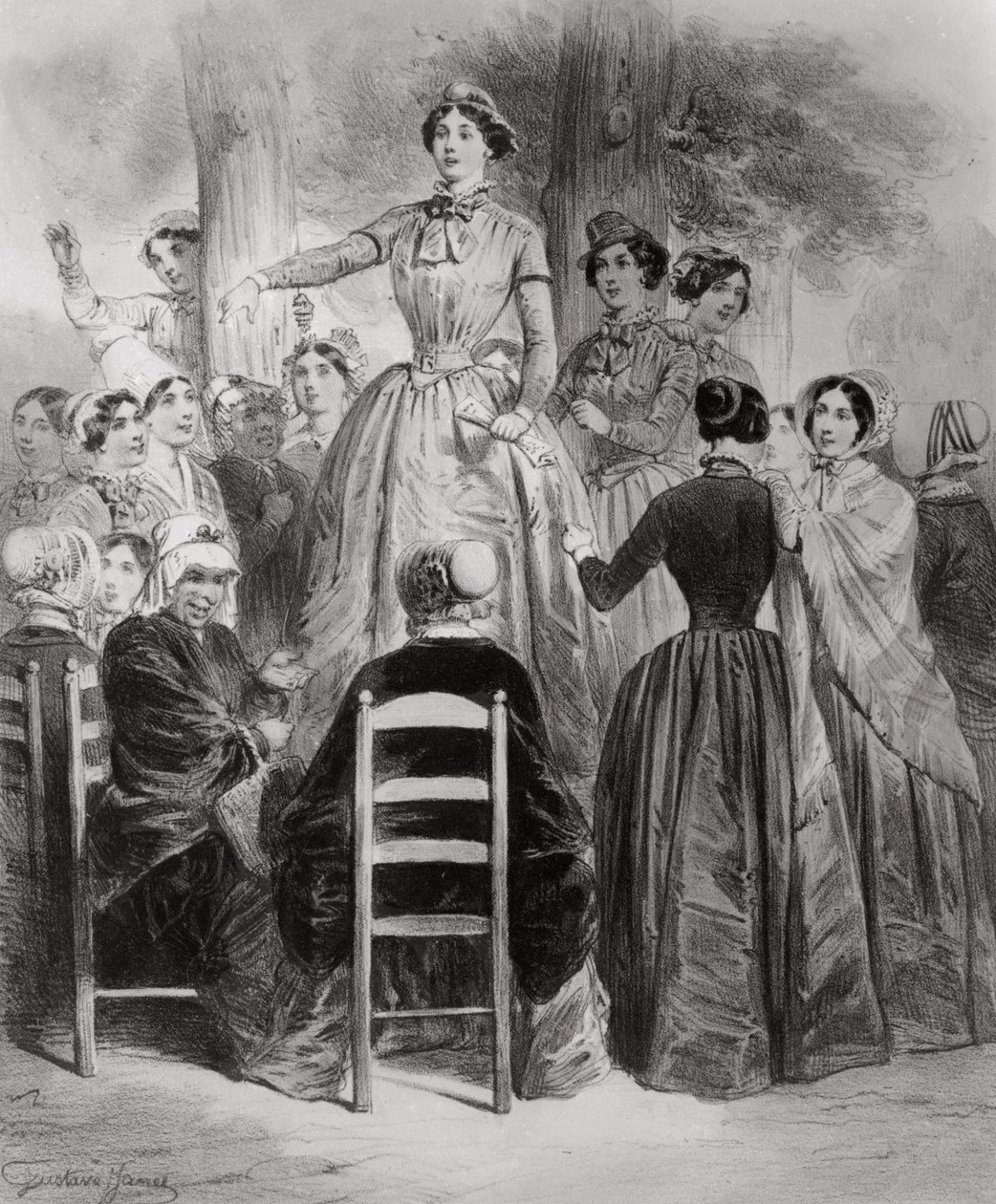 Club de femmes, 19ème siècle - Gustave Janet