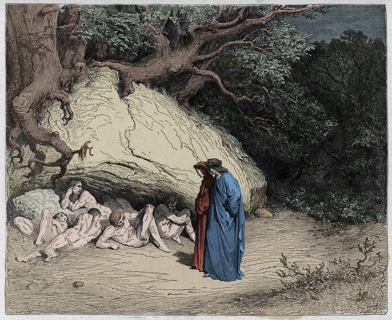 Inferno, Chant 4 : Les âmes innocentes dans les Limbes, illustration de La Divine Comédie de Dante Alighieri, 1885 - Gustave after Dore