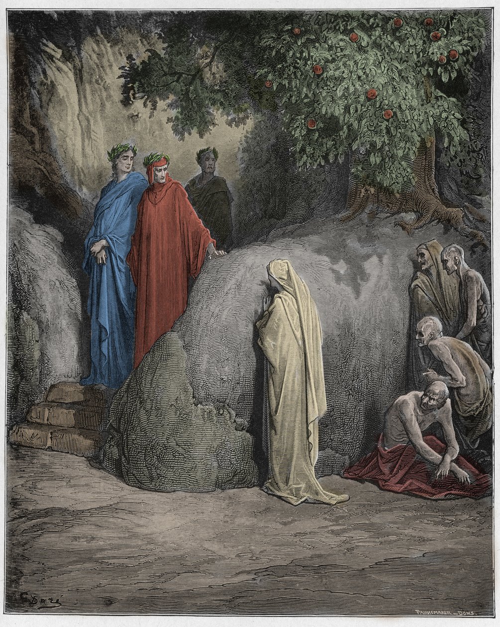Purgatoire, Chant 23 : Dante reconnaît l