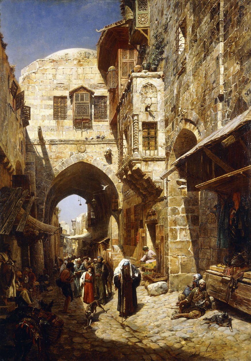 Davidstrasse, Jérusalem, 1887 - Gustave Bauernfeind