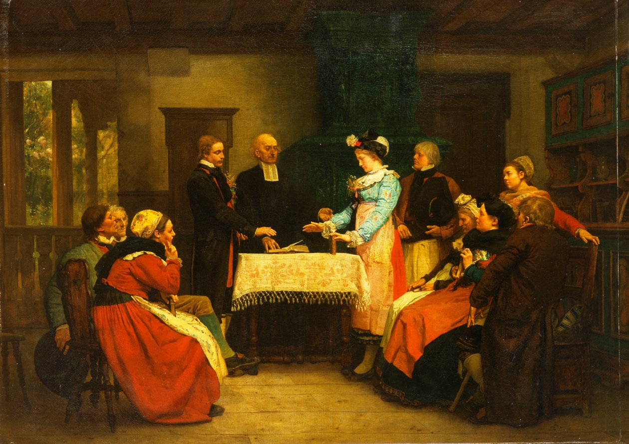 Un mariage alsacien - Gustave Brion