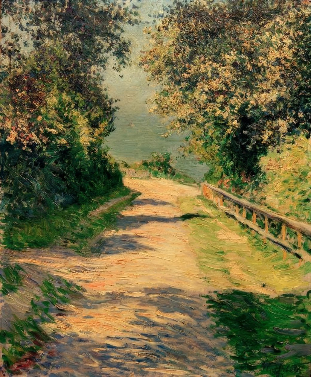 Allée de la villa des fleurs, Trouville - Gustave Caillebotte