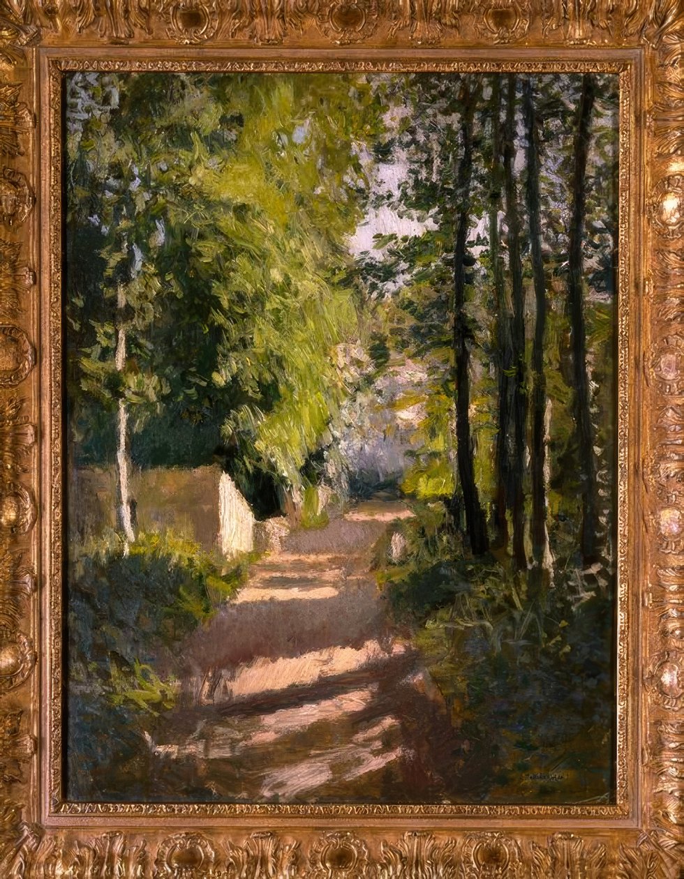Allée sous-bois en Normandie - Gustave Caillebotte