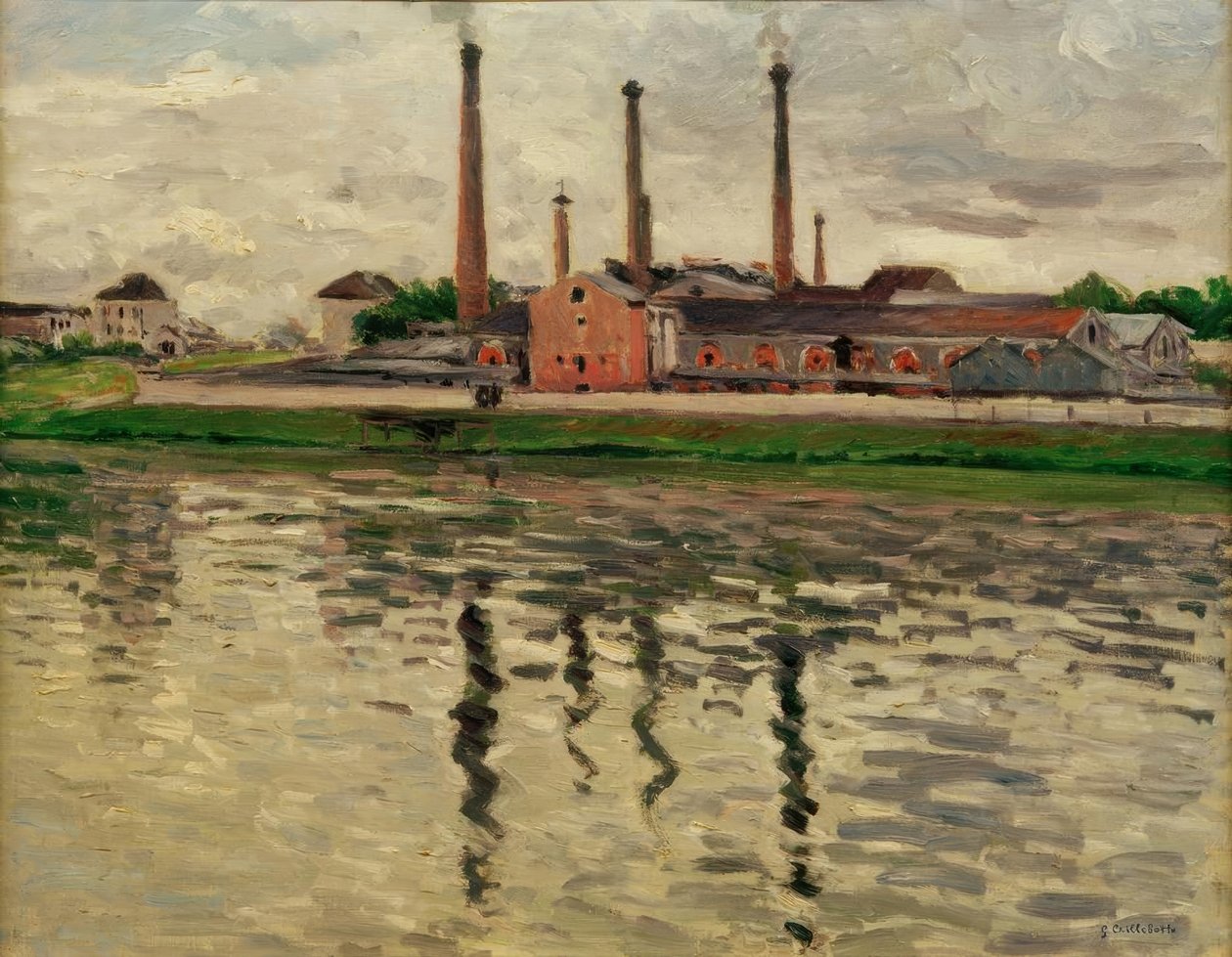 Usines à Argenteuil - Gustave Caillebotte
