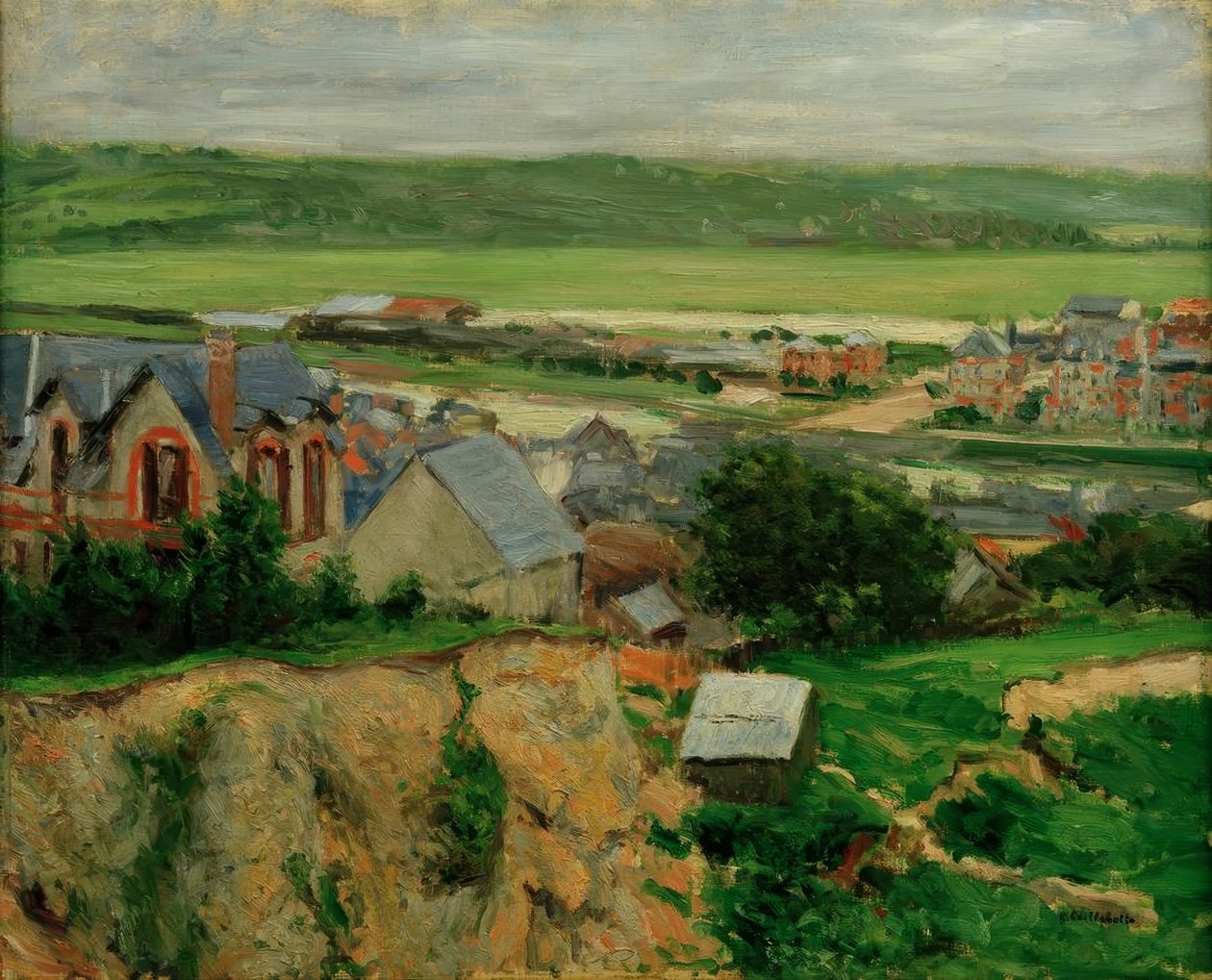 La vallée de la Touques, Trouville - Gustave Caillebotte