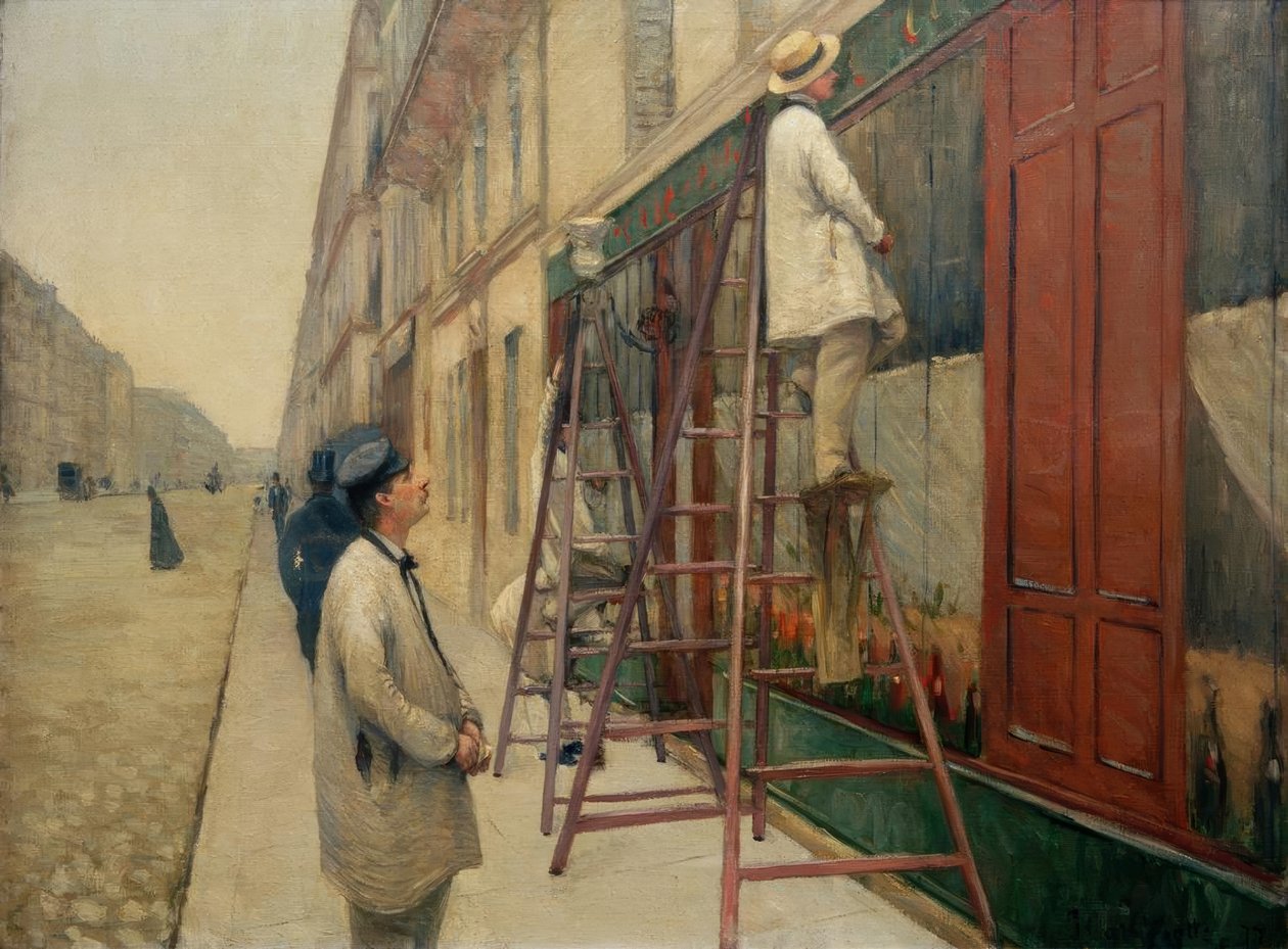 Les peintres en bâtiment - Gustave Caillebotte