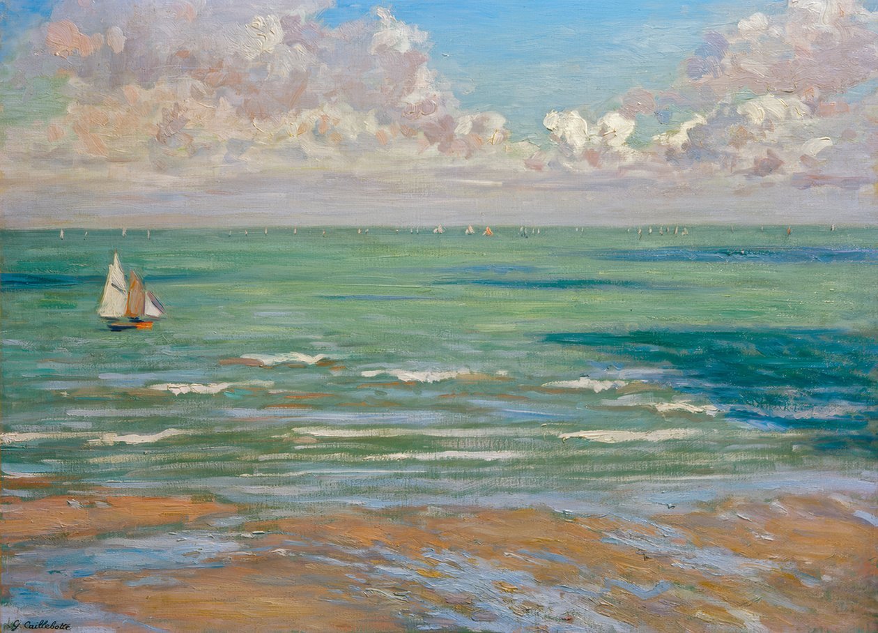 Marine (ou Marine, régates à Villers) - Gustave Caillebotte