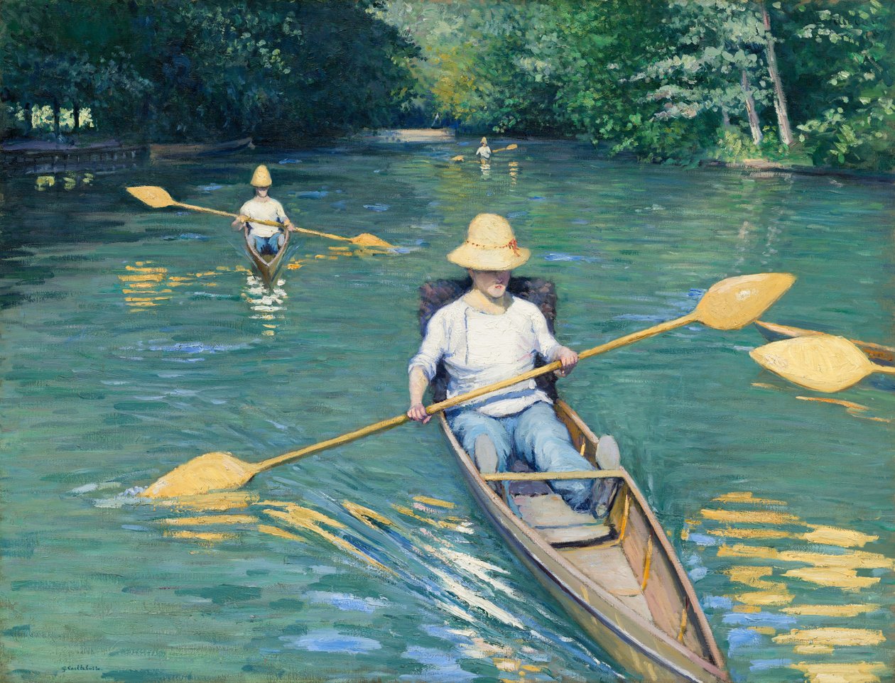 Barques - Gustave Caillebotte