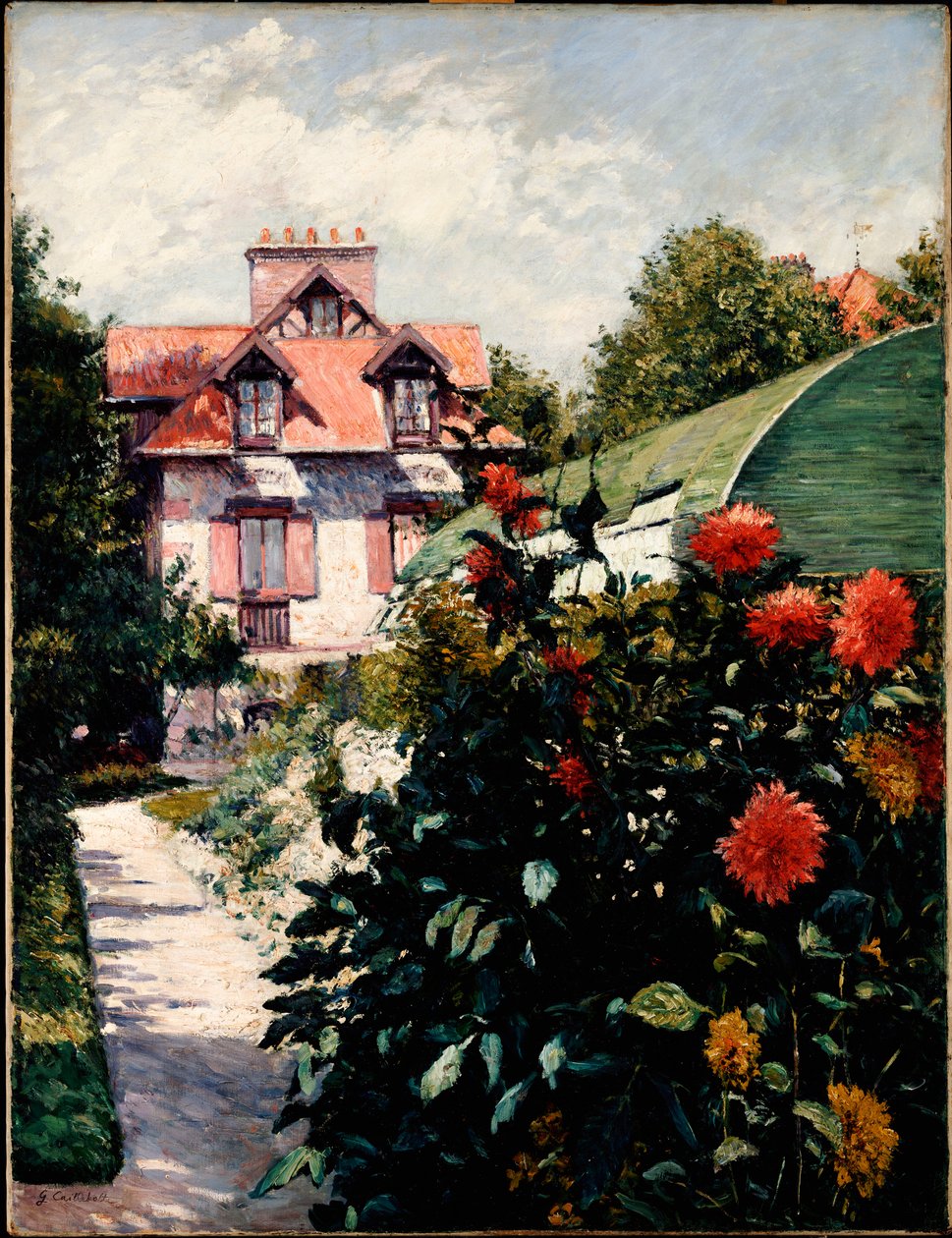 Les Dahlias, Jardin de Petit Gennevilliers, 1893 - Gustave Caillebotte