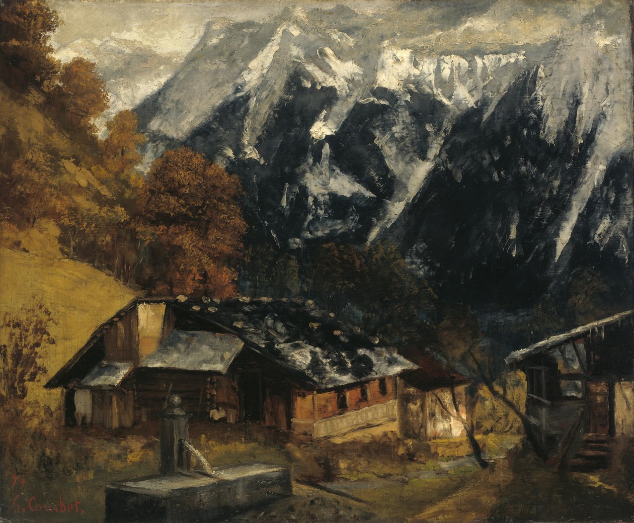 Une scène alpine, 1874 - Gustave Courbet