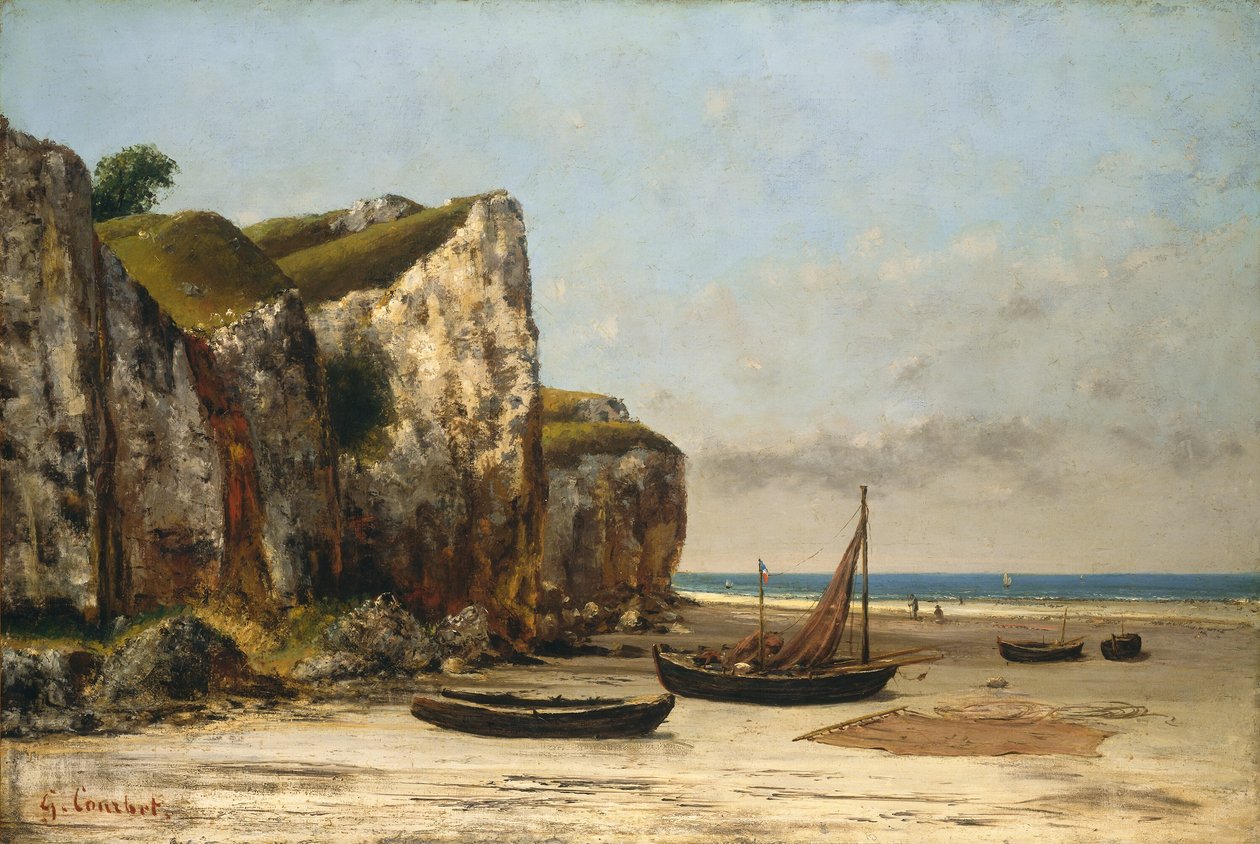 Plage en Normandie - Gustave Courbet