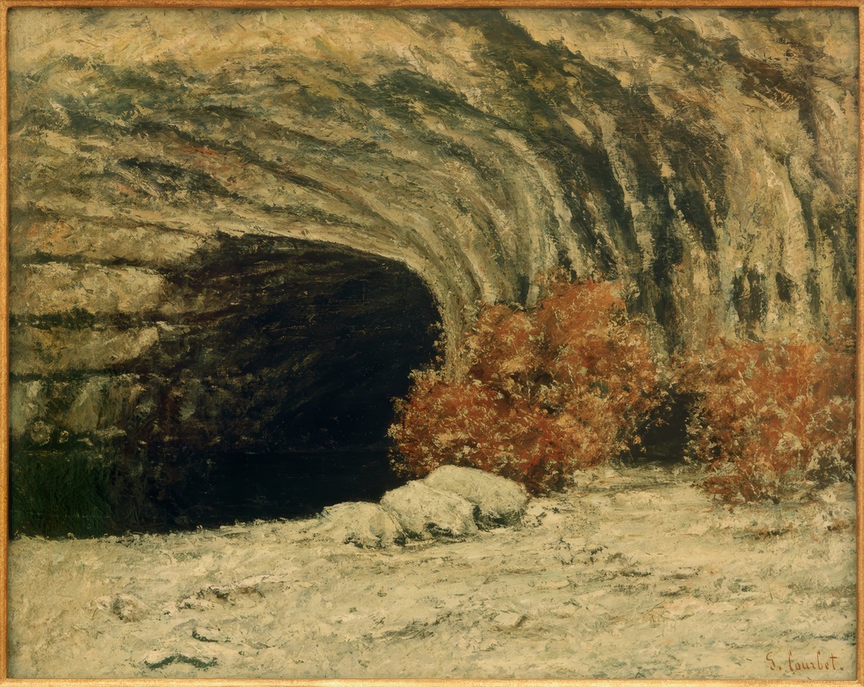 La source de la Loue, hiver - Gustave Courbet