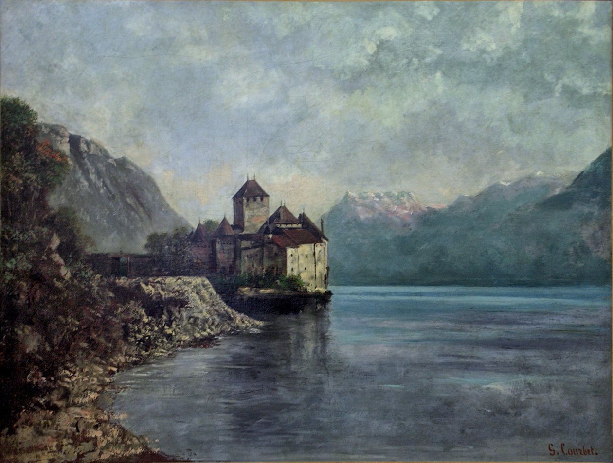 Le Château de Chillon - Gustave Courbet