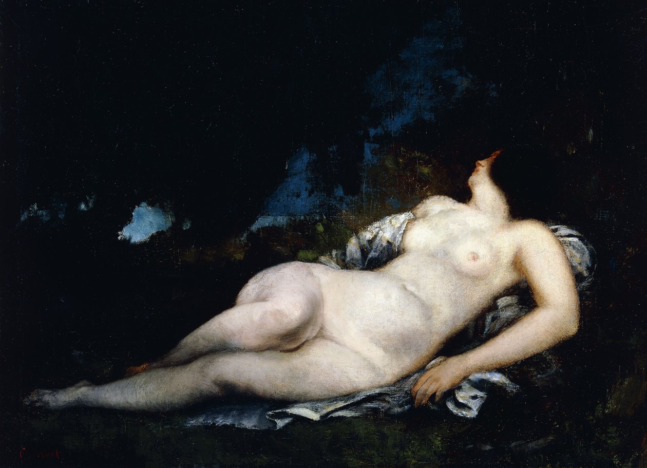 Étude pour une femme endormie, vers 1852 - Gustave Courbet