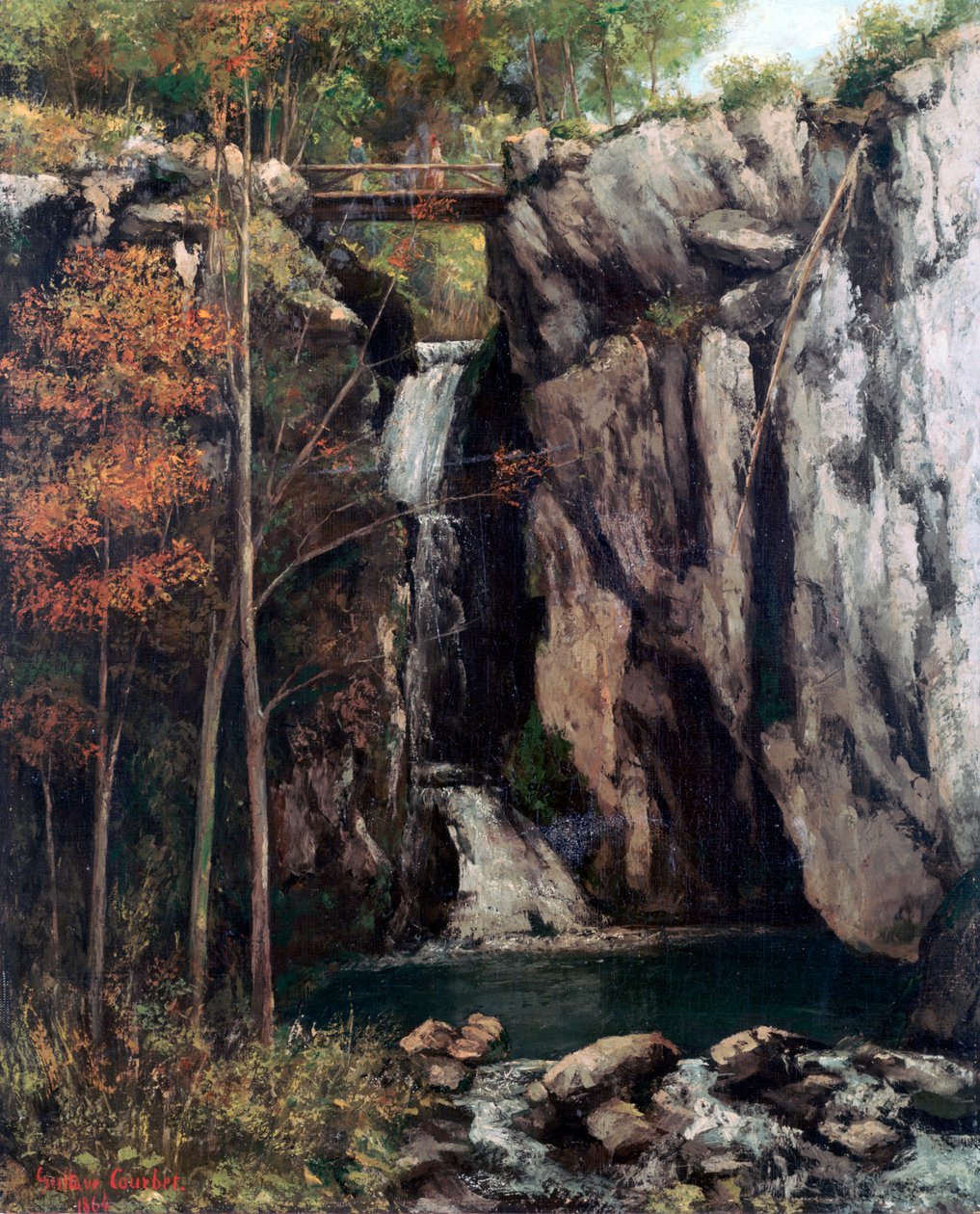 Le gouffre à Conches, 1864 - Gustave Courbet