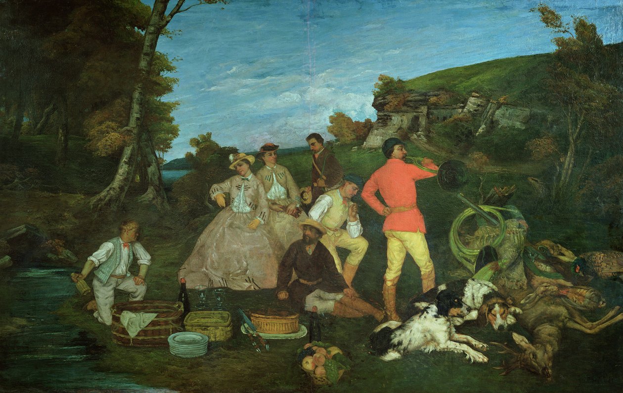 Le pique-nique du chasseur - Gustave Courbet