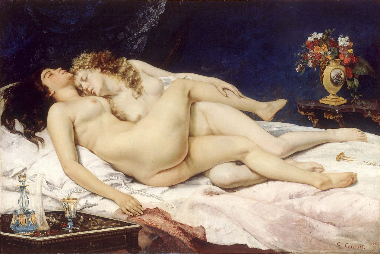 Les Dormeurs (Le Sommeil) - Gustave Courbet