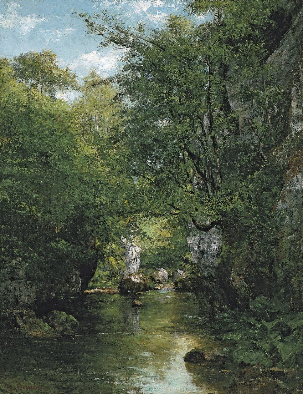 Le Ruisseau - Gustave Courbet