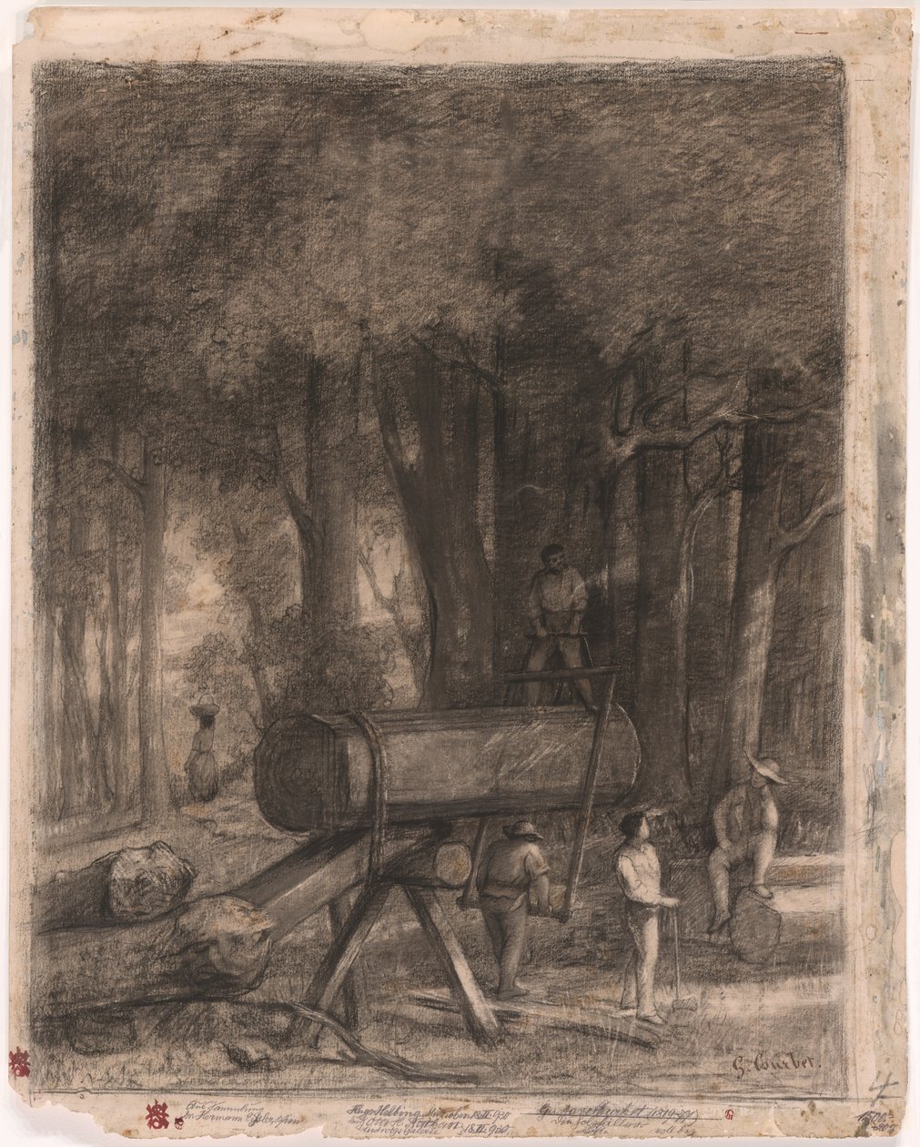 Les bûcherons - Gustave Courbet