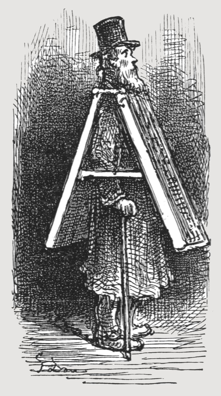 Panneau publicitaire - Homme, 1872 - Gustave Dore
