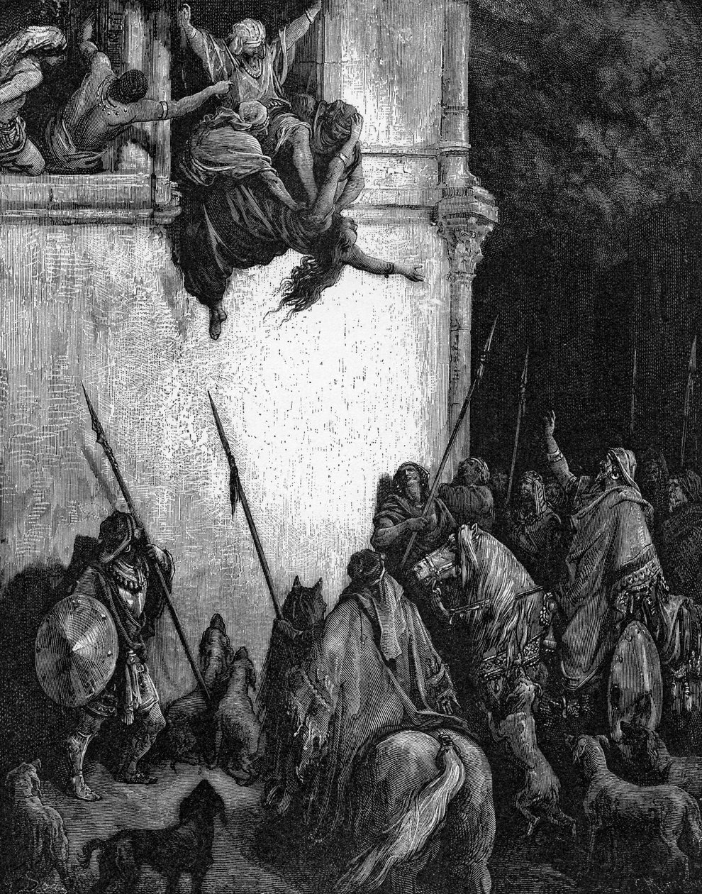 La mort de Jézabel - Gustave Dore