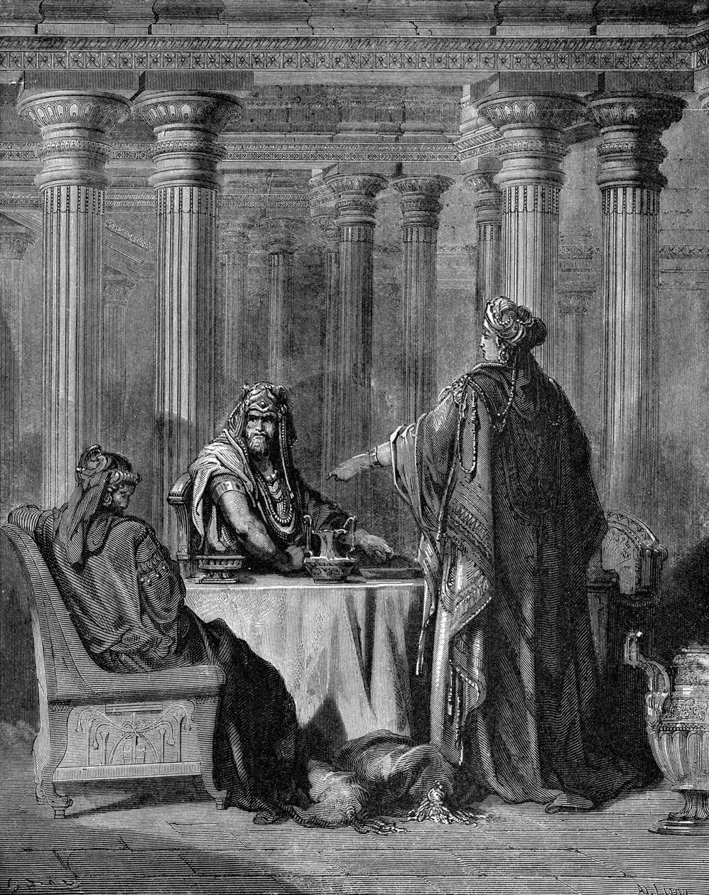 Esther accuse Haman - Gustave Dore
