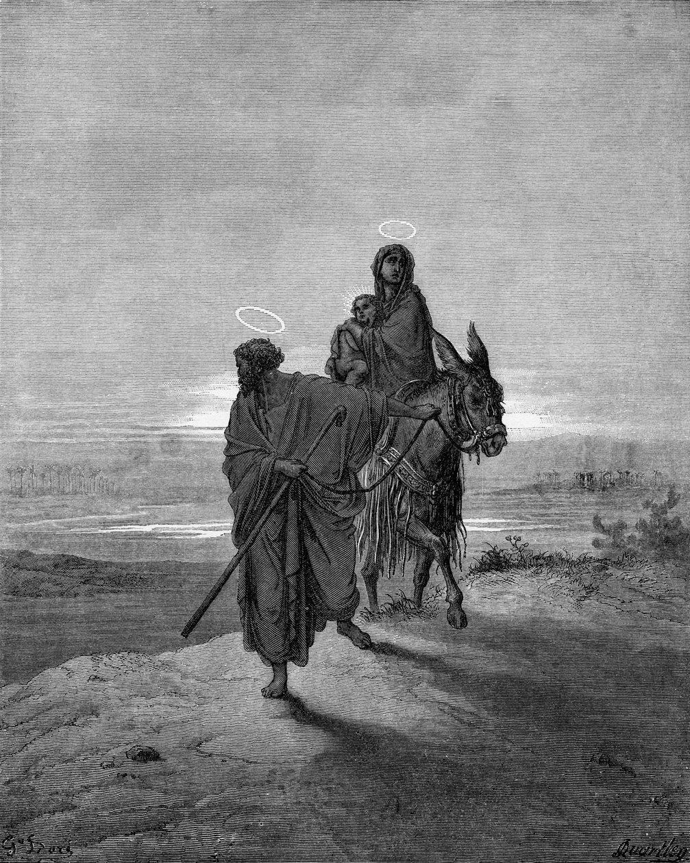 La fuite en Égypte - Gustave Dore