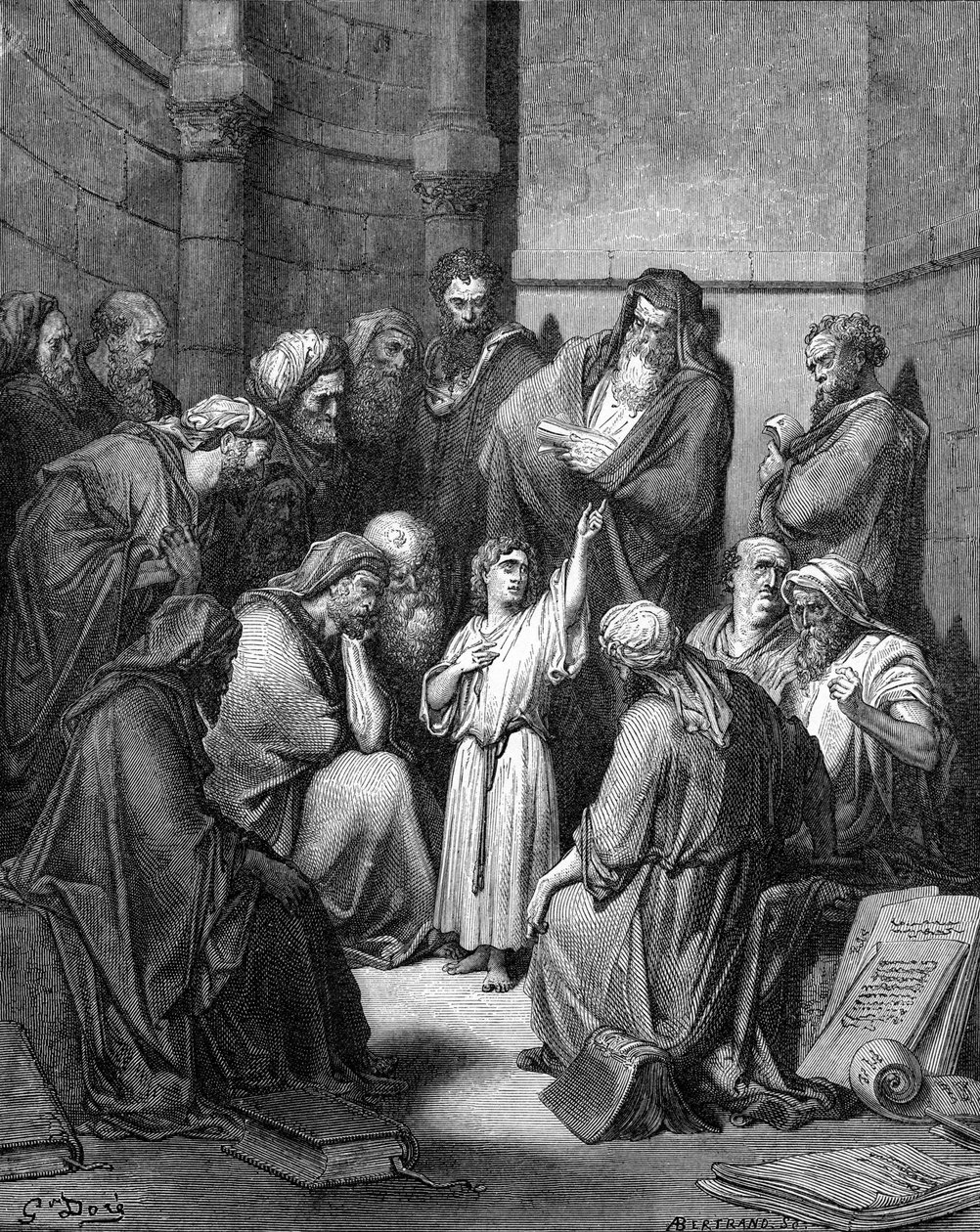 Jésus interrogeant les docteurs - Gustave Dore