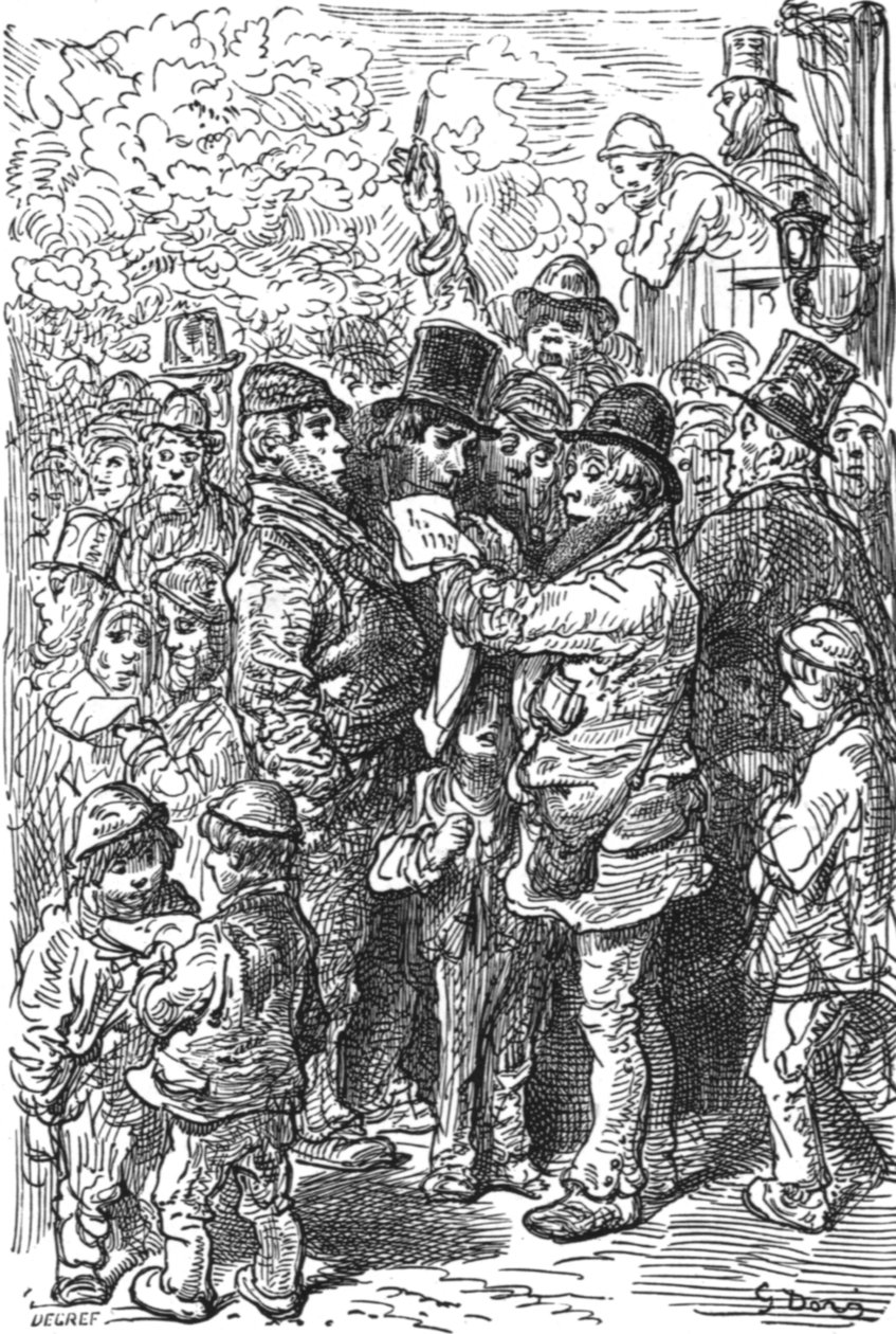 En dehors du ring, 1872 - Gustave Dore