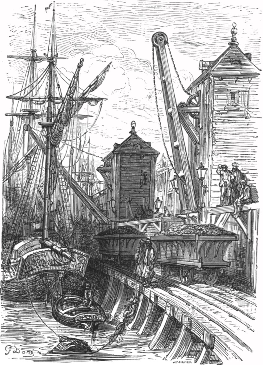 Poplar Dock, 1872 - Gustave Dore