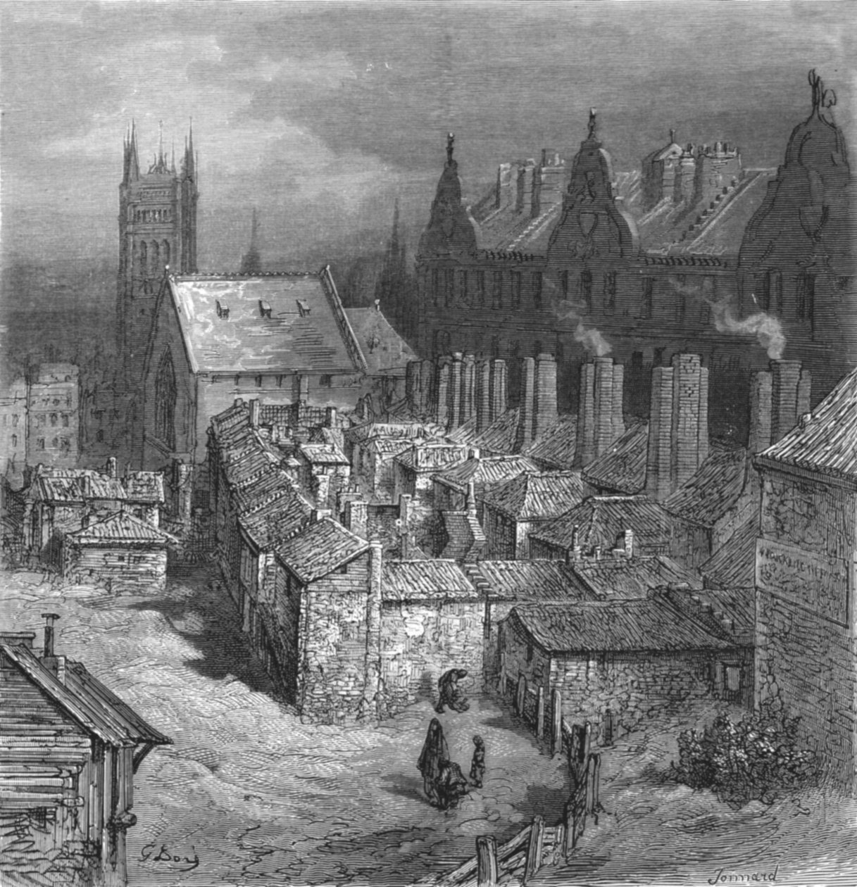 Le Quartier des Diables - Westminster, 1872 - Gustave Dore
