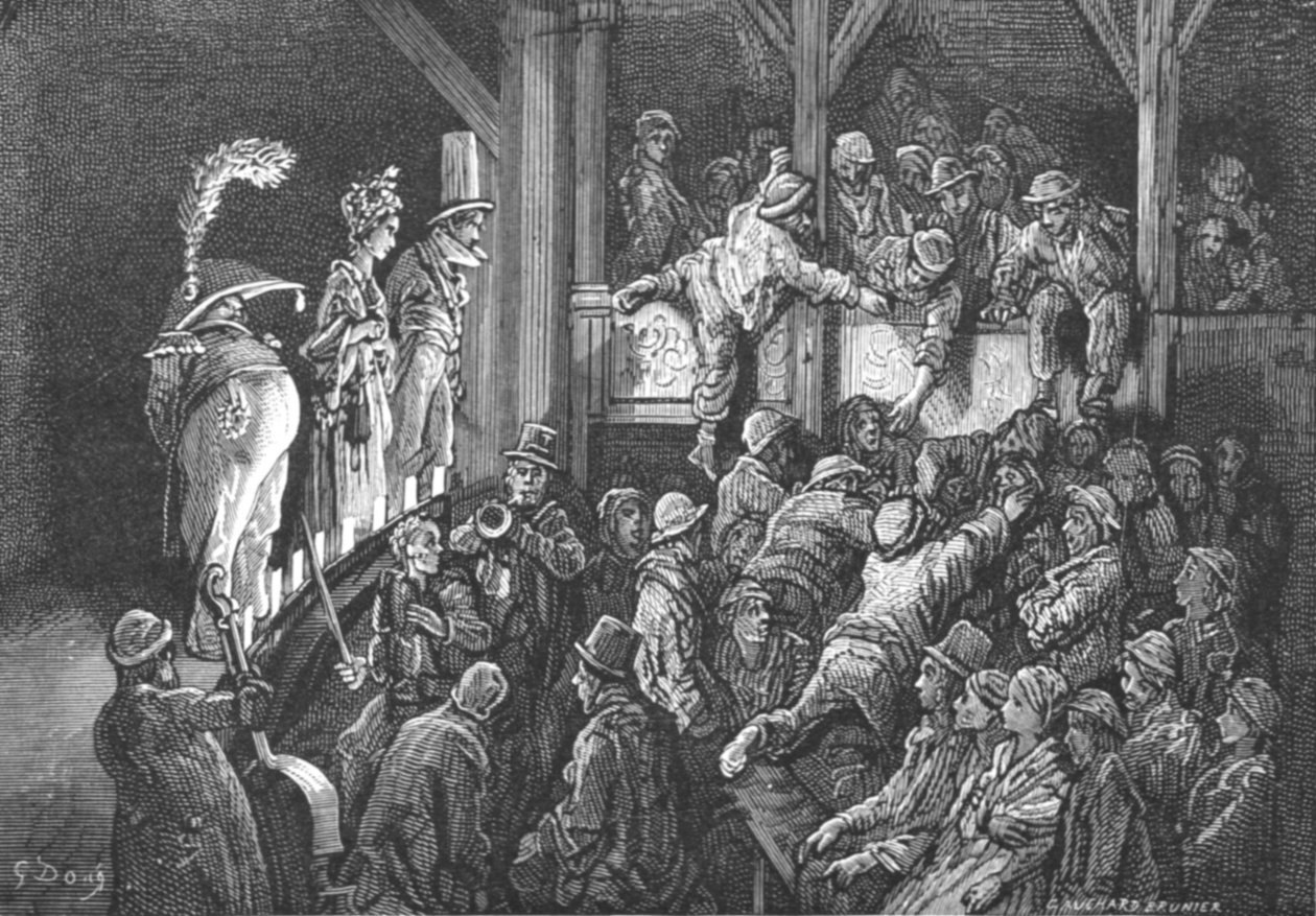 Le Penny Gaff, 1872 - Gustave Dore