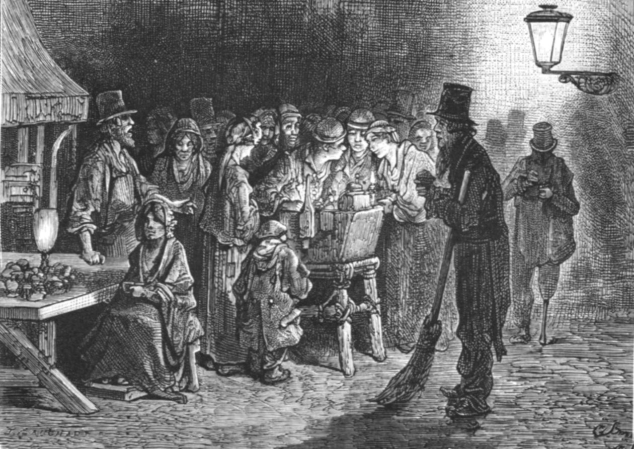 Rafraîchissements à Whitechapel, 1872 - Gustave Dore