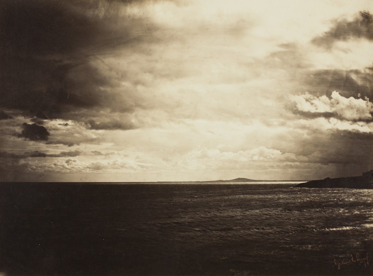 Ciel nuageux, mer Méditerranée - Gustave Le Gray
