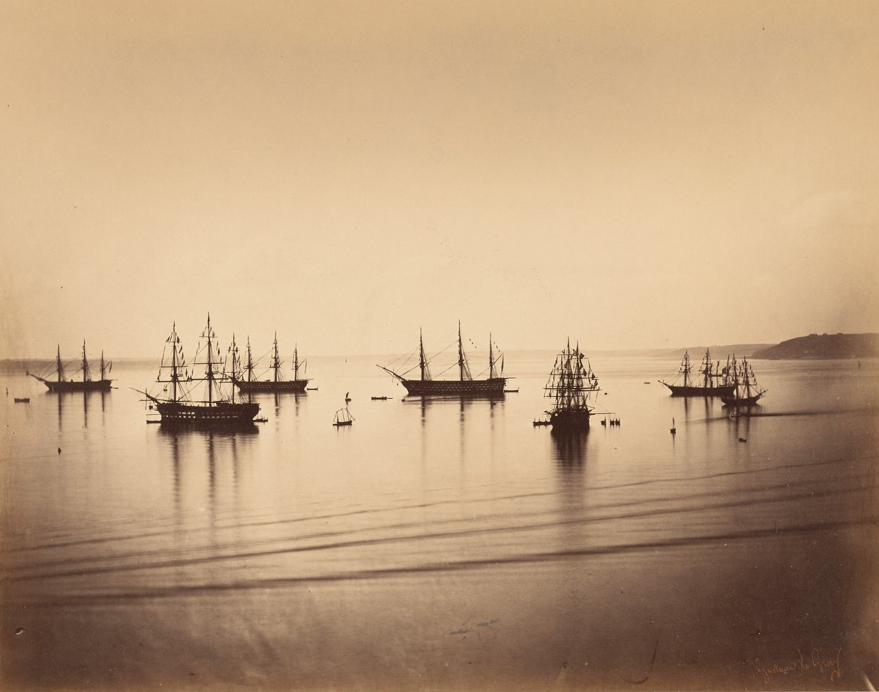 La flotte française, Cherbourg - Gustave Le Gray