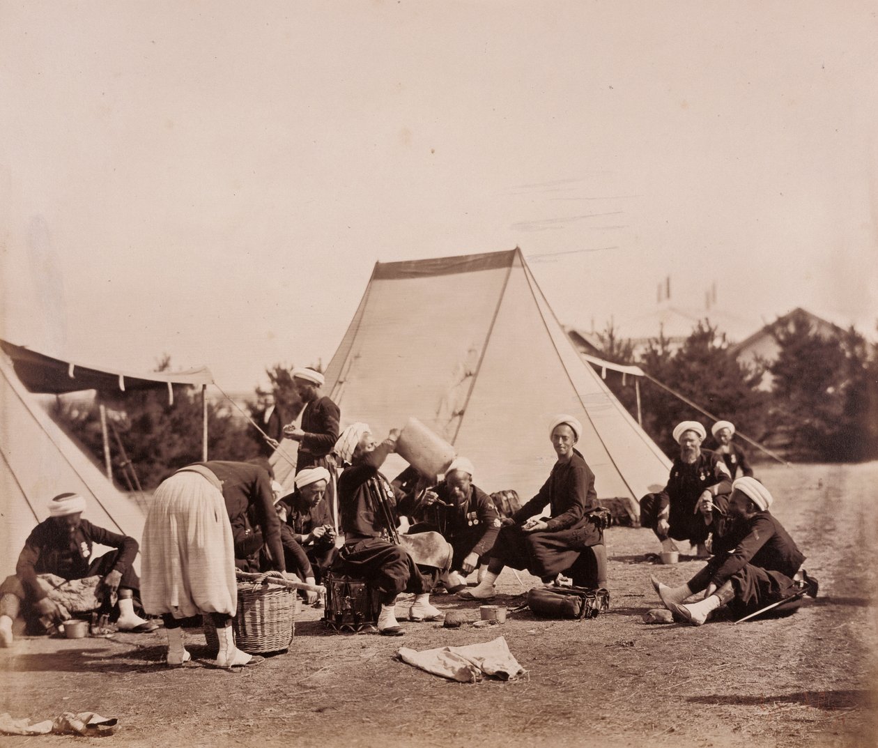 Repas des zouaves - Gustave Le Gray