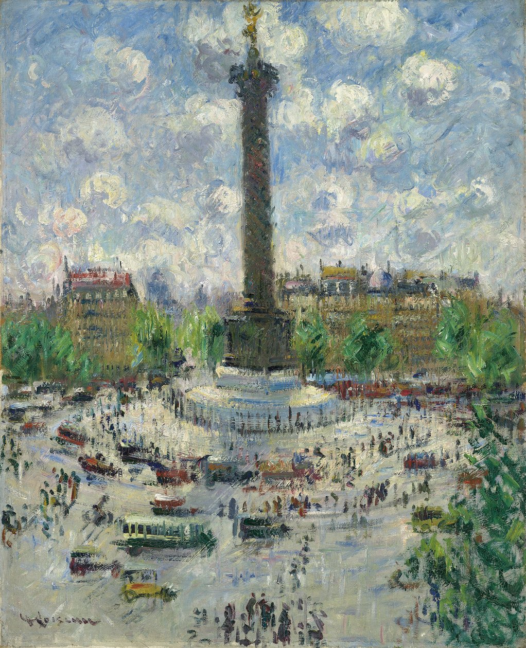 Place de la Bastille, vers 1922 - Gustave Loiseau
